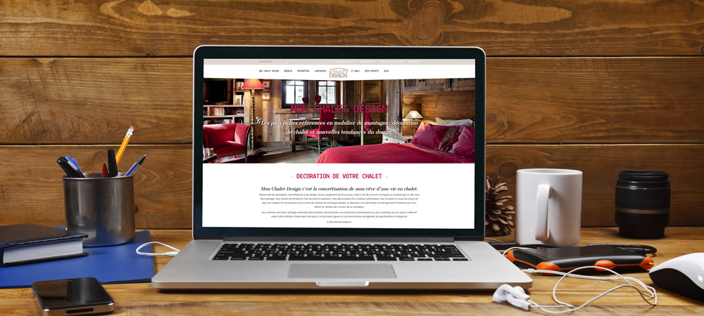 Création d'un site e-commerce & blog pour Mon Chalet Design